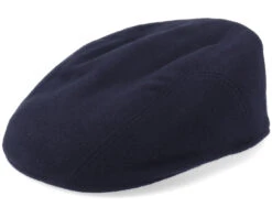 Ivy Cap Wool/Cashmere Navy Flat Cap - Stetson