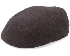 Ivy Cap Wool/Cashmere Brown Flat Cap - Stetson