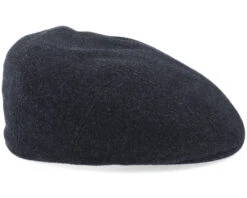 Ivy Cap Wool/Cashmere Black Flat Cap - Stetson -Stetson 4063633062872 3