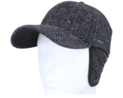 Baseball Cap Wool Black Ear Flap - Stetson -Stetson 4063633063367 5