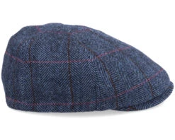 Duck Cap Wool Blue Flat Cap - Stetson -Stetson 4063633063619 3