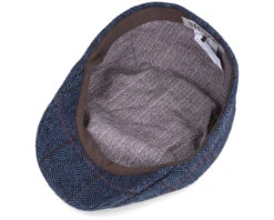 Duck Cap Wool Blue Flat Cap - Stetson -Stetson 4063633063619 4