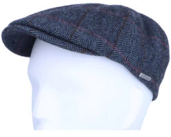 Duck Cap Wool Blue Flat Cap - Stetson -Stetson 4063633063619 5