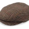 Driver Cap Harris Tweed Brown Flat Cap - Stetson