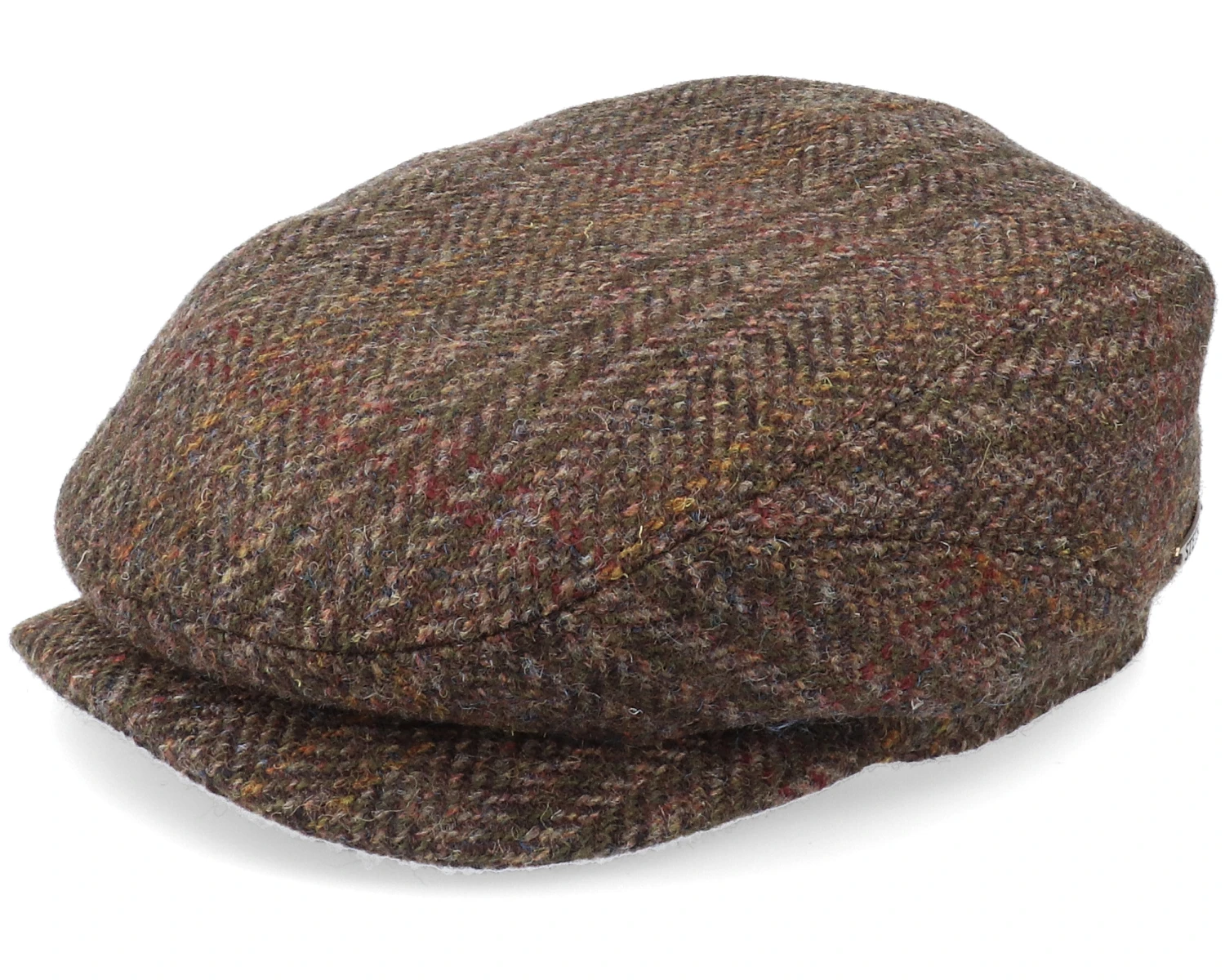 Driver Cap Harris Tweed Brown Flat Cap - Stetson 1 Driver Cap Harris Tweed Brown Flat Cap - Stetson