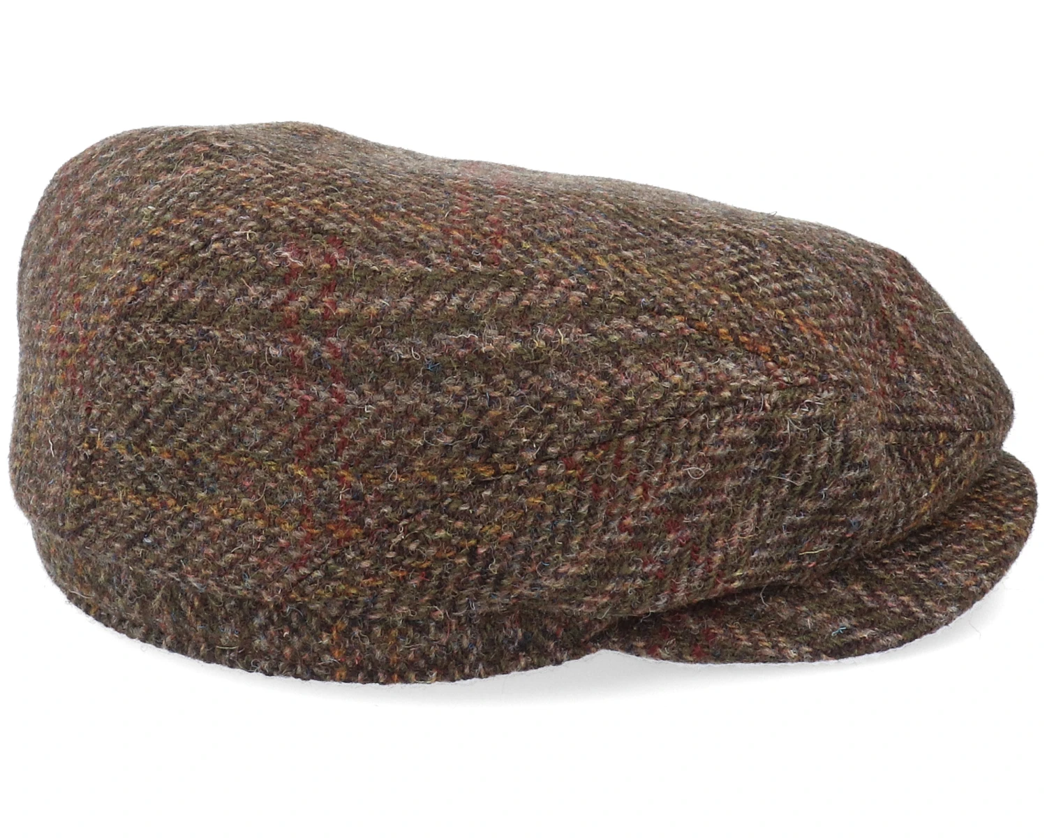 Driver Cap Harris Tweed Brown Flat Cap - Stetson 3 Driver Cap Harris Tweed Brown Flat Cap - Stetson - Image 3