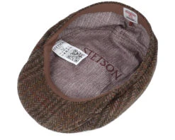 Driver Cap Harris Tweed Brown Flat Cap - Stetson 8 Driver Cap Harris Tweed Brown Flat Cap - Stetson -Stetson 4063633063879 4