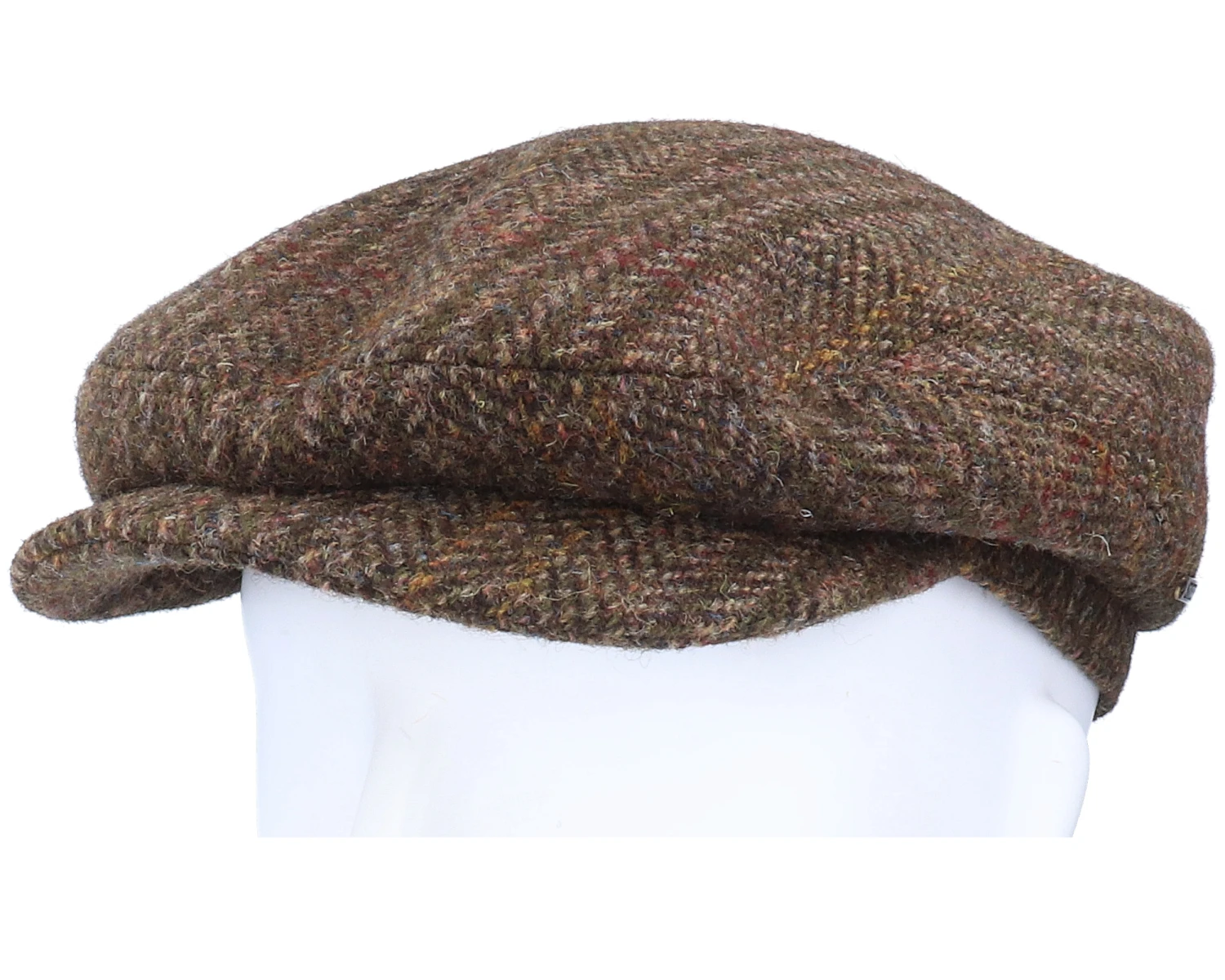 Driver Cap Harris Tweed Brown Flat Cap - Stetson 5 Driver Cap Harris Tweed Brown Flat Cap - Stetson - Image 5