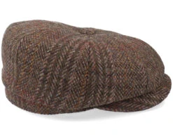 Hatteras Harris Tweed Brown Flat Cap - Stetson 7 Hatteras Harris Tweed Brown Flat Cap - Stetson -Stetson 4063633063978 3
