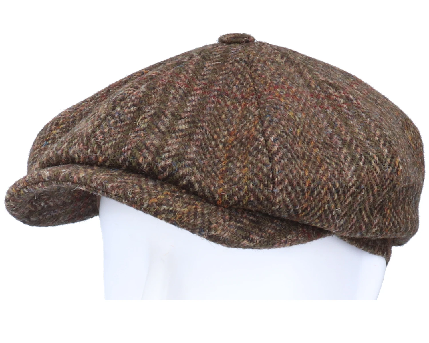 Hatteras Harris Tweed Brown Flat Cap - Stetson 5 Hatteras Harris Tweed Brown Flat Cap - Stetson - Image 5