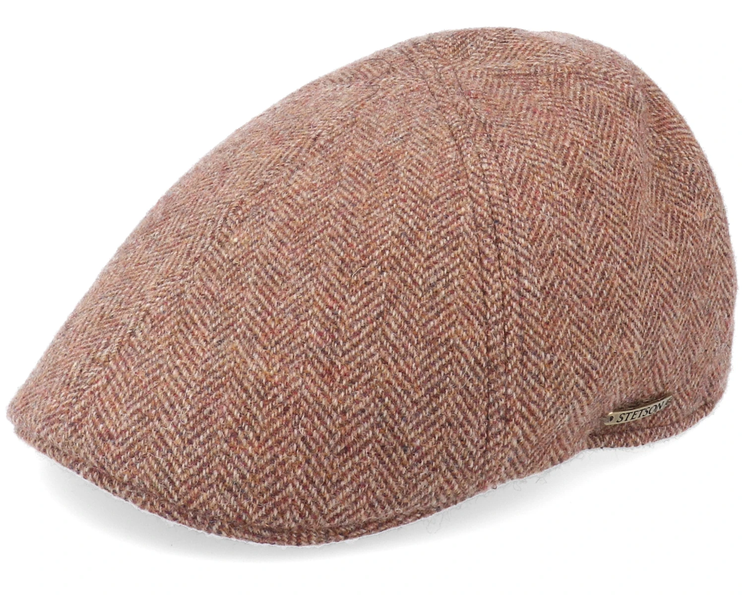 Texas Wool Herringbone Flat Cap - Stetson 1 Texas Wool Herringbone Flat Cap - Stetson