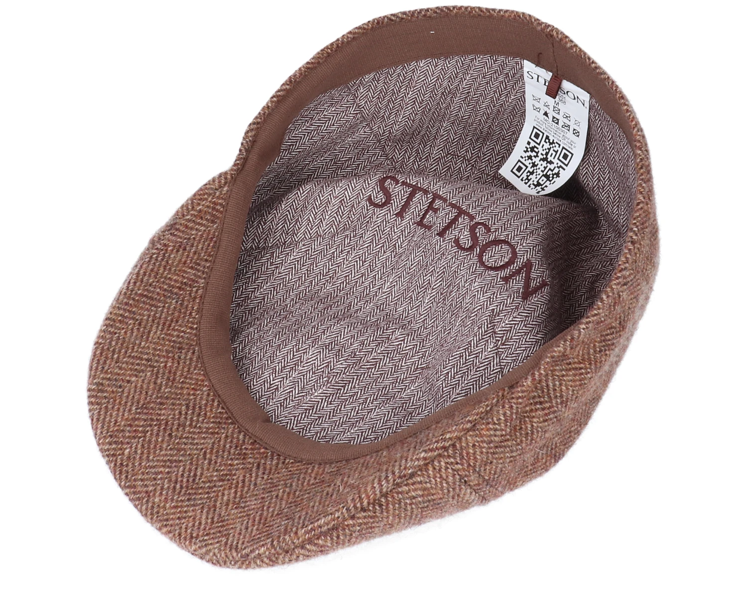 Texas Wool Herringbone Flat Cap - Stetson 4 Texas Wool Herringbone Flat Cap - Stetson - Image 4