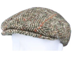 Kent Herringbone Green Flat Cap - Stetson -Stetson 4063633066009 5