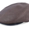 Driver Cap Cowhide Brown Flat Cap - Stetson