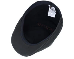 Texas Co/Pes Black Flat Cap - Stetson -Stetson 4063633066986 4
