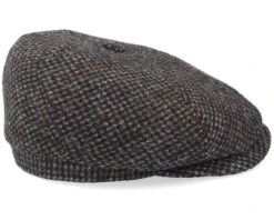 6-Panel Cap Harris Tweed Brown Flat Cap - Stetson -Stetson 4063633068478 3