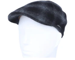 Texas Wool Check Navy Flat Cap - Stetson -Stetson 4063633068836 5
