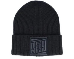 Beanie Embossed Badge Black Cuff - Stetson
