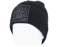 Beanie Embossed Badge Black Cuff - Stetson -Stetson 4063633070235 3