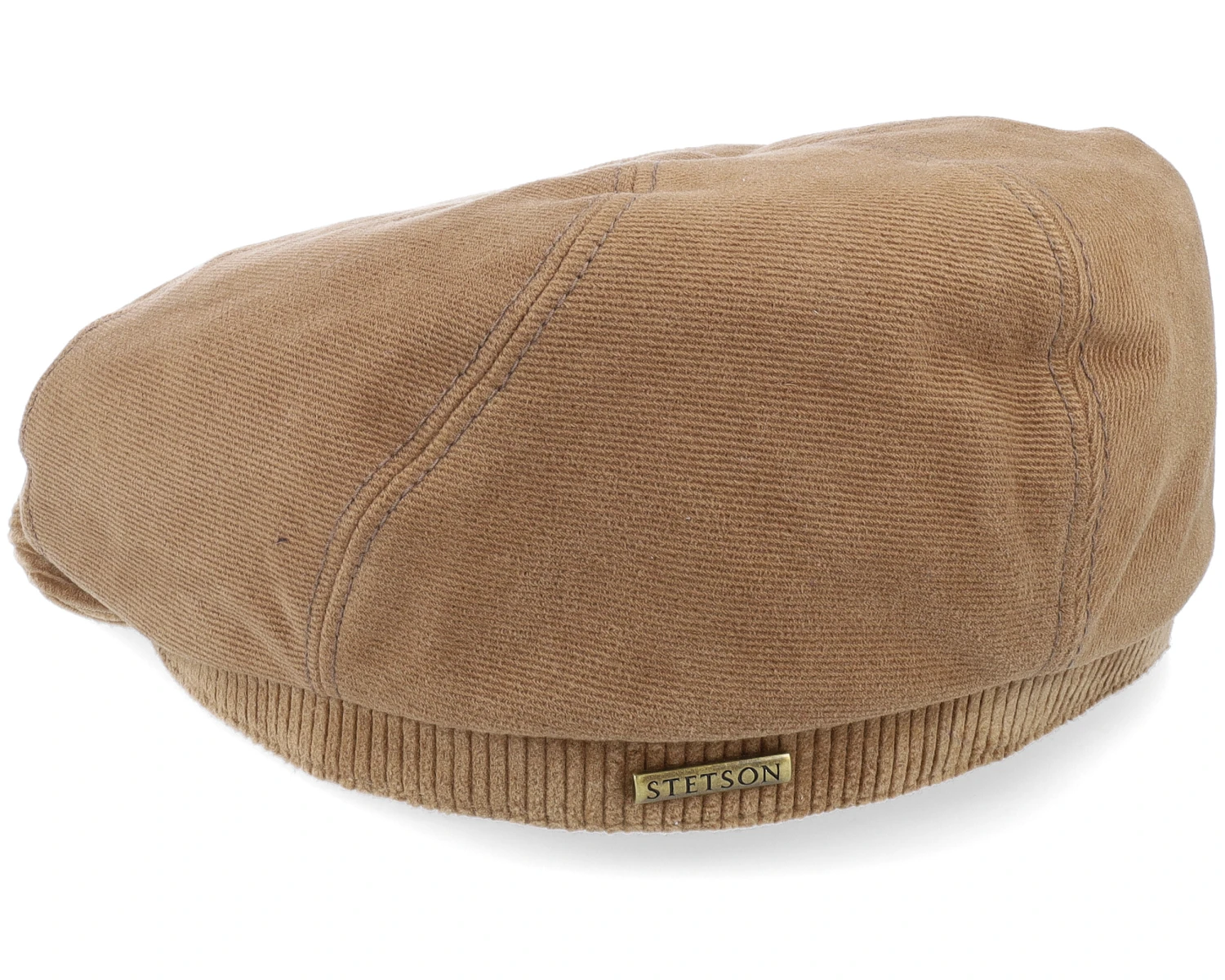 6-Panel Cap Soft Cotton/Cord Brown Flat Cap - Stetson 2 6-Panel Cap Soft Cotton/Cord Brown Flat Cap - Stetson - Image 2