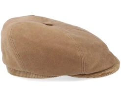 6-Panel Cap Soft Cotton/Cord Brown Flat Cap - Stetson 7 6-Panel Cap Soft Cotton/Cord Brown Flat Cap - Stetson -Stetson 4063633071362 3