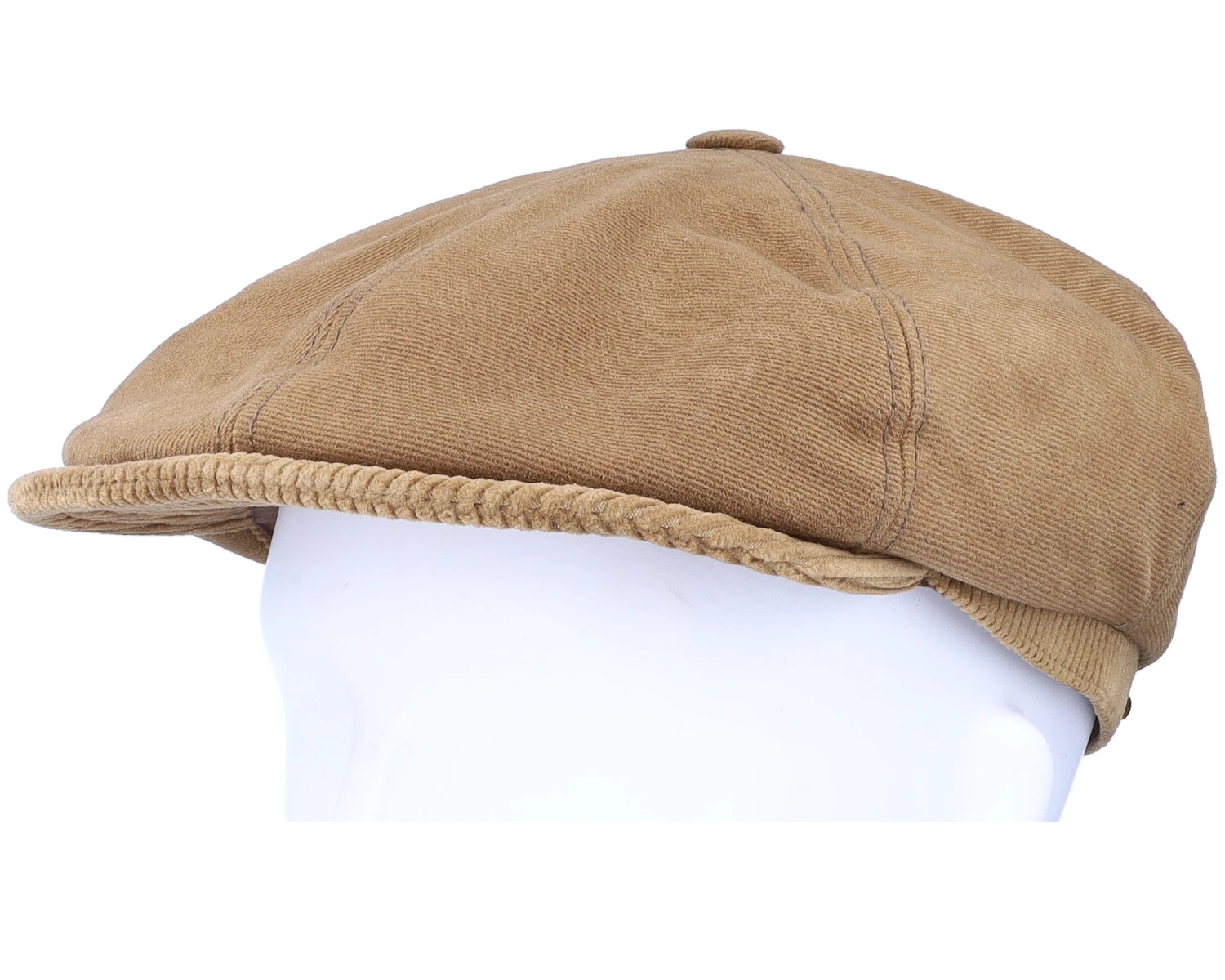 6-Panel Cap Soft Cotton/Cord Brown Flat Cap - Stetson 5 6-Panel Cap Soft Cotton/Cord Brown Flat Cap - Stetson - Image 5