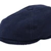 6-Panel Cap Soft Cotton/Cord Navy Flat Cap - Stetson