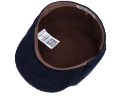 6-Panel Cap Soft Cotton/Cord Navy Flat Cap - Stetson -Stetson 4063633071386 4