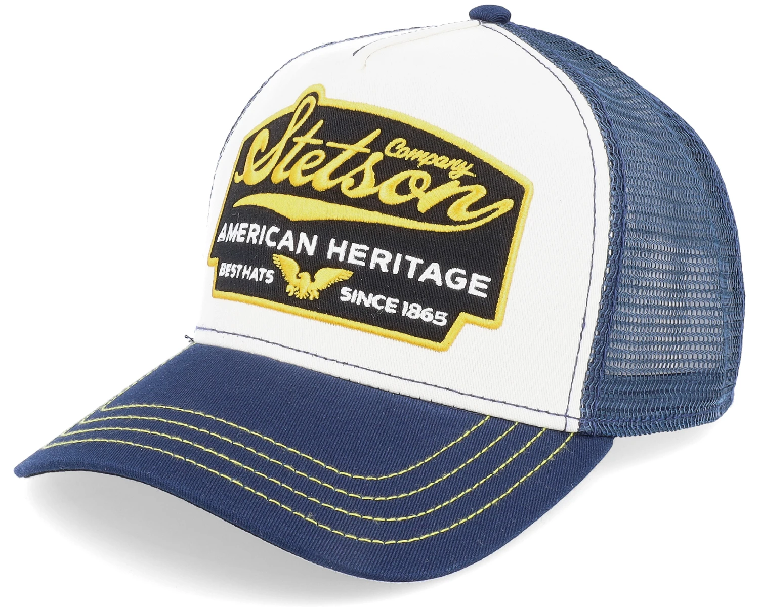 American Heritage White/Navy Trucker - Stetson 1 American Heritage White/Navy Trucker - Stetson