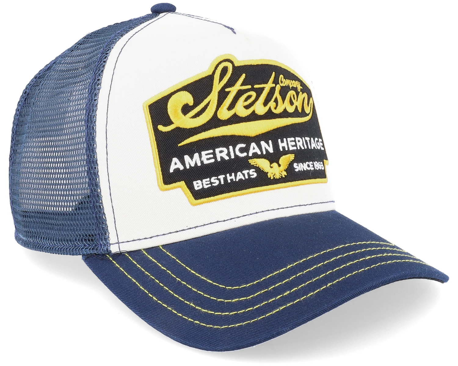 American Heritage White/Navy Trucker - Stetson 2 American Heritage White/Navy Trucker - Stetson - Image 2