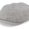 Hatteras Virgin Wool/Linen Light Grey Flat Cap - Stetson