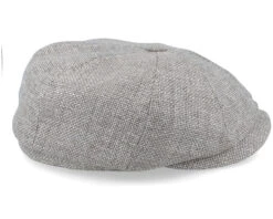 Hatteras Virgin Wool/Linen Light Grey Flat Cap - Stetson -Stetson 4063633079429 3