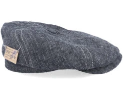 6-Panel Cap Linen/Silk Denim Flat Cap - Stetson -Stetson 4063633081194 3