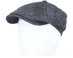 6-Panel Cap Linen/Silk Denim Flat Cap - Stetson -Stetson 4063633081194 5