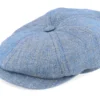 Hatteras 1 Linen Blue Flat Cap - Stetson