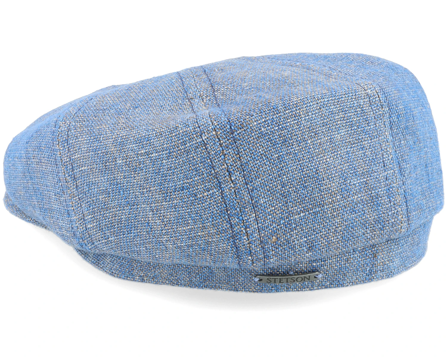 Hatteras 1 Linen Blue Flat Cap - Stetson 2 Hatteras 1 Linen Blue Flat Cap - Stetson - Image 2
