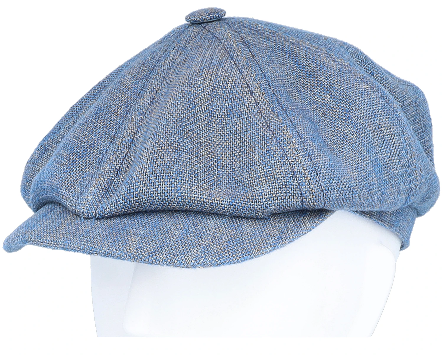 Hatteras 1 Linen Blue Flat Cap - Stetson 5 Hatteras 1 Linen Blue Flat Cap - Stetson - Image 5