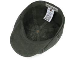 Hatteras Cotton/Linen Olive Flat Cap - Stetson 8 Hatteras Cotton/Linen Olive Flat Cap - Stetson -Stetson 4063633084003 4