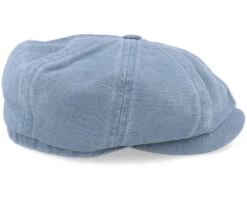 Hatteras Cotton/Linen Blue Flat Cap - Stetson -Stetson 4063633084027 3