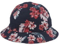 Linen Flowers Navy Bucket - Stetson -Stetson 4063633085345 3