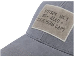 Baseball Cap Cotton Grey Adjustable - Stetson -Stetson 4063633086533 5