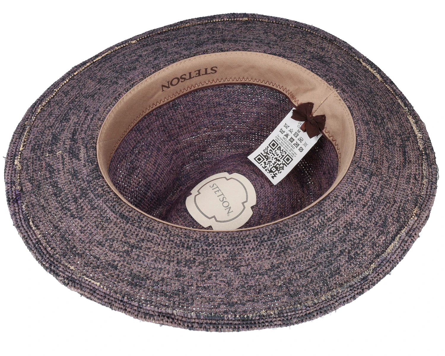 Traveller Crochet Navy Straw Hat - Stetson 4 Traveller Crochet Navy Straw Hat - Stetson - Image 4