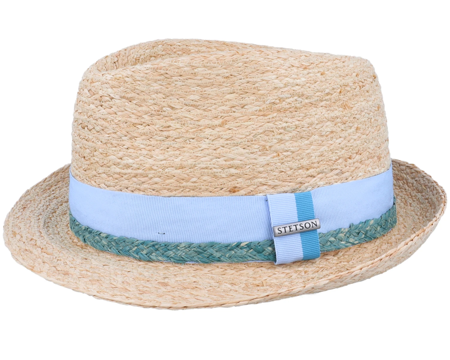 Trilby Raffia Natural Straw Hat - Stetson 1 Trilby Raffia Natural Straw Hat - Stetson
