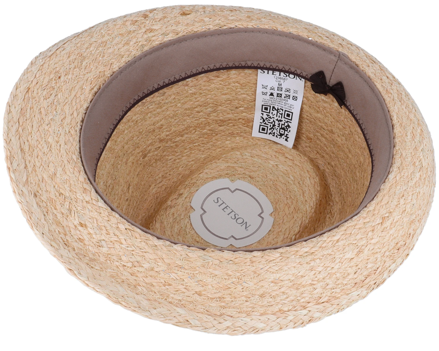 Trilby Raffia Natural Straw Hat - Stetson 4 Trilby Raffia Natural Straw Hat - Stetson - Image 4