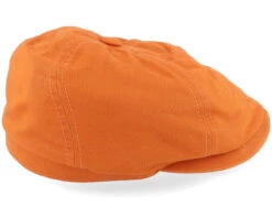 6-panel Cap Cotton Twill Orange Flatcap - Stetson -Stetson 4063633088582 3