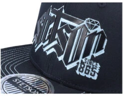 Baseball Cap Diamond Black Snapback - Stetson -Stetson 4063633089626 6