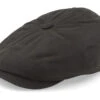 Hatteras Waxed Organic Brown Flat Cap - Stetson