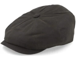 Hatteras Waxed Organic Brown Flat Cap - Stetson
