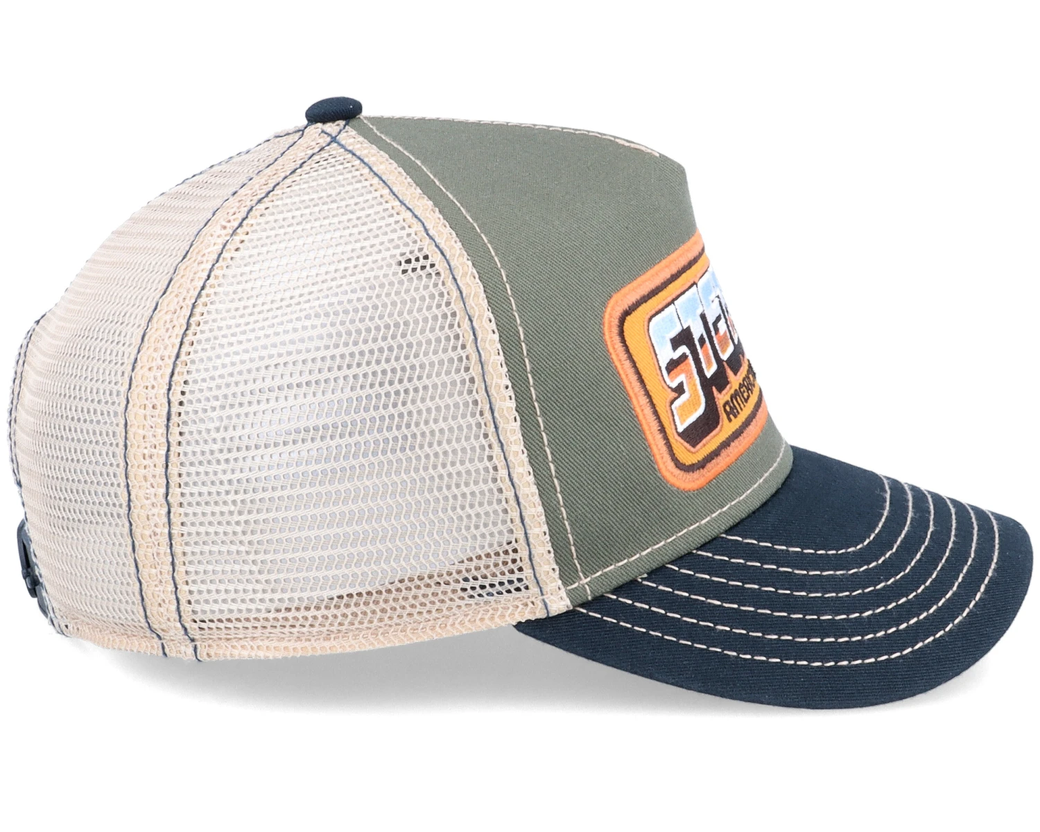 Kids Chrome Olive Trucker - Stetson 4 Kids Chrome Olive Trucker - Stetson - Image 4