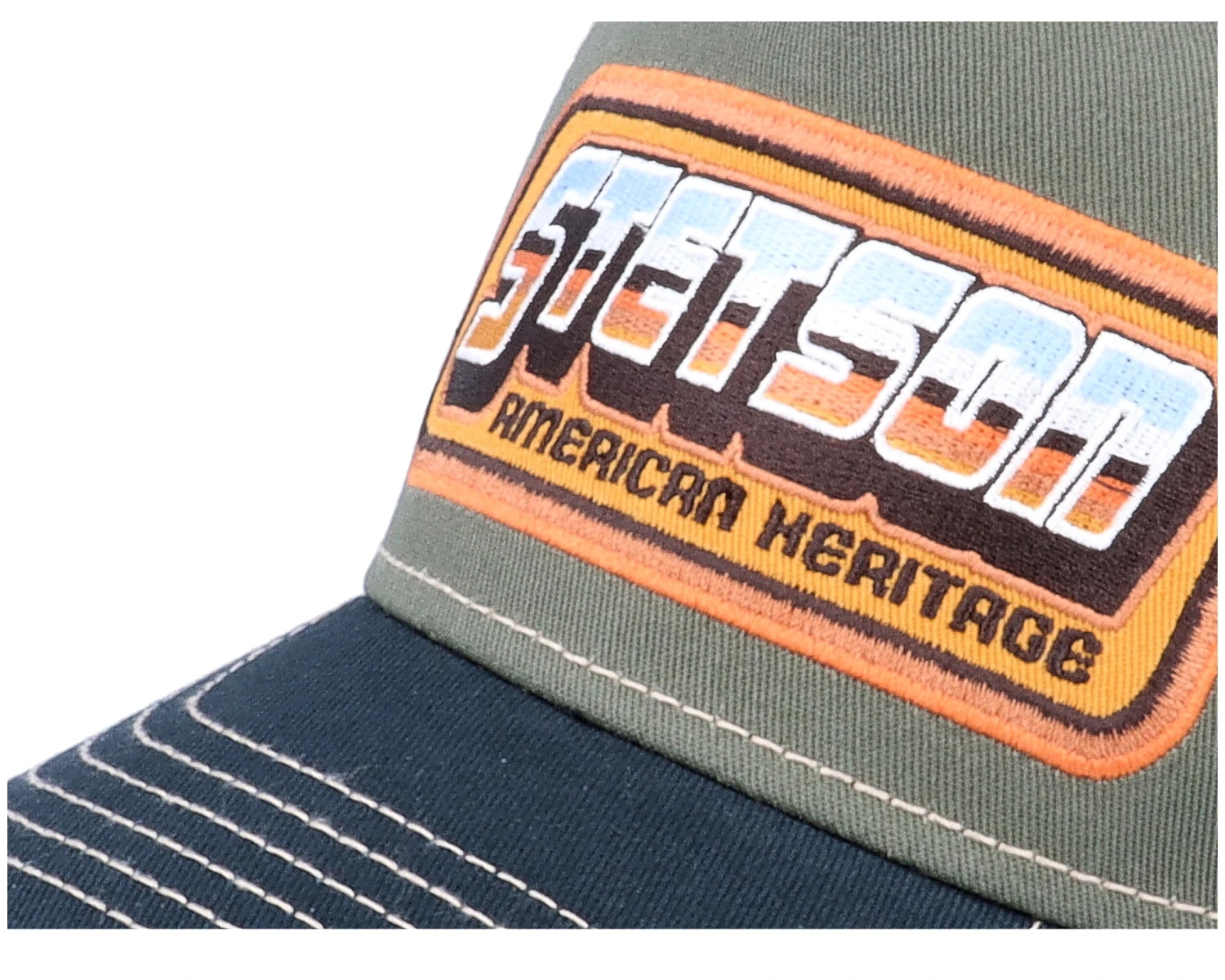 Kids Chrome Olive Trucker - Stetson 6 Kids Chrome Olive Trucker - Stetson - Image 6